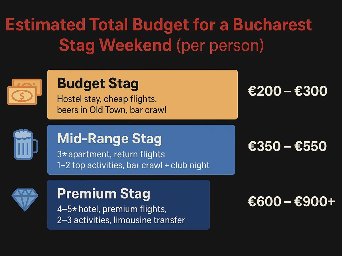 Image Chart of Cost for Bucharest Stag